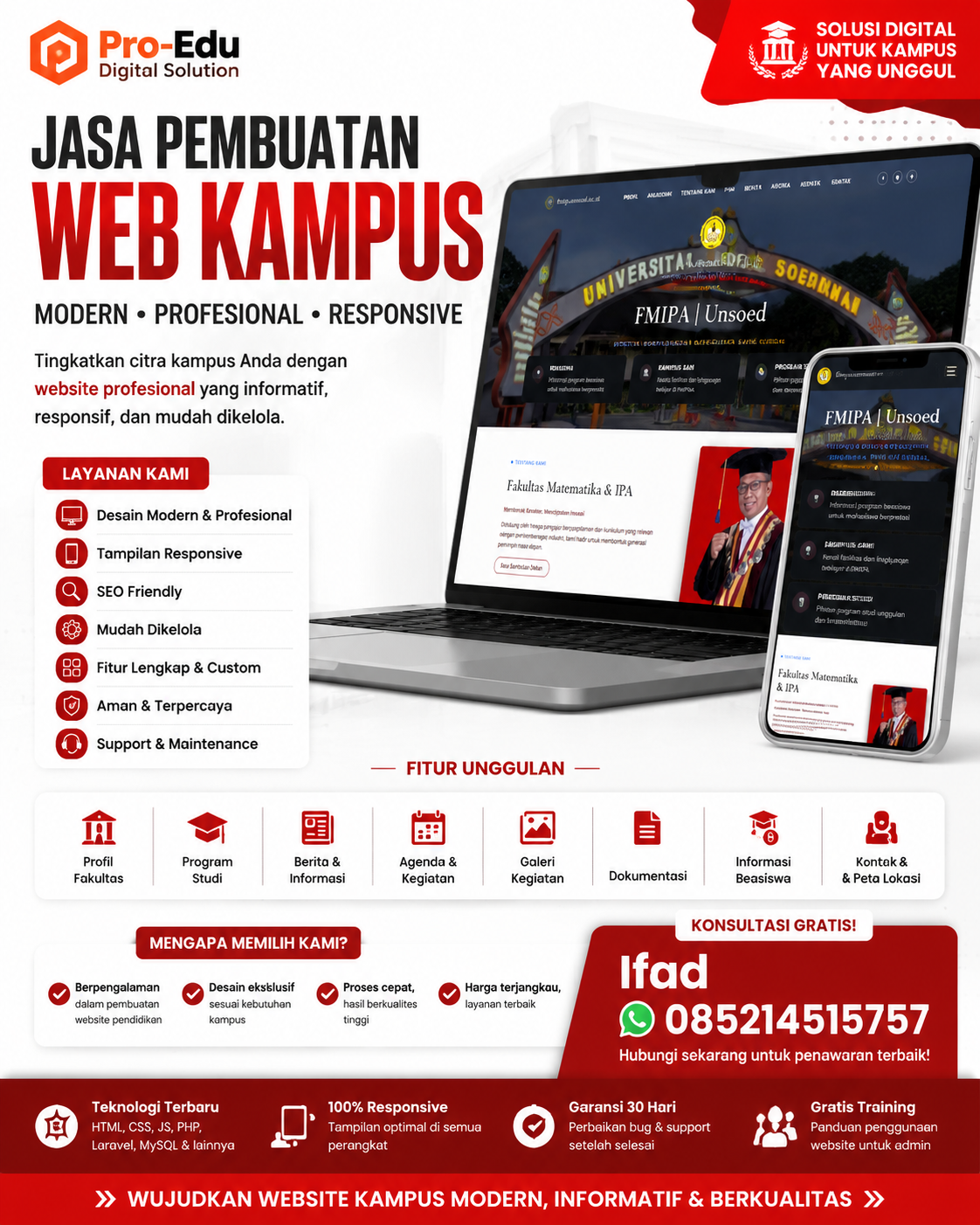 Flyer Jasa Pembuatan Website Kampus